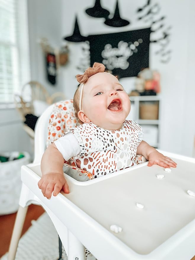 BapronBaby Animal Prints Bapron - No Neck Tie Safer Bib - Baby & Toddler - Soft Waterproof - PVC, BPA & Phthalate Free - 6m+