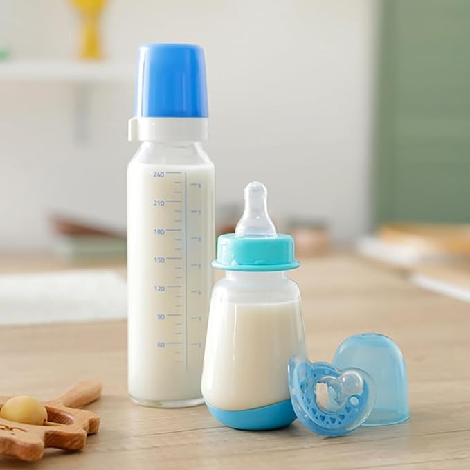 Refresh-a-Baby Reusable Bottle Top Nipple Adapter – Instantly Convert Any Bottle into a Sippy with Soft Silicone Nipples – Ideal for On-The-Go Feeding, BPA-Free, & Easy to Clean Pack of 2 (Baby Blue)