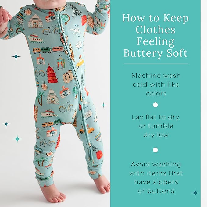 Posh Peanut Convertible Baby Sleepers - Girls Footless Baby Pajamas with 2 Way Zipper for Easy Diaper Changes