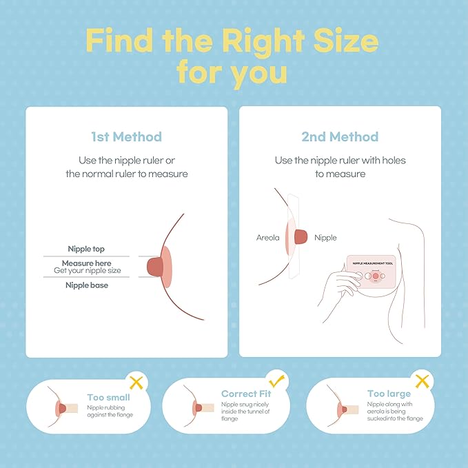 Flange Inserts for Spectra, Spectra Replacement Pump Parts for S1/S2/9 Plus, Not Original Accessories, Breast Pump Parts Include 2-Pack 24mm Flanges and 4-Pack Duckbill Valves