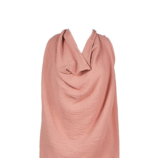 snuggle me® Nursing Cover - 100% Organic Cotton Muslin Nursing Cover Up for Breastfeeding with a BPA-Free Silicone Teether Ring, Ultra-Soft & Lightweight (33.5″ × 39.4″)