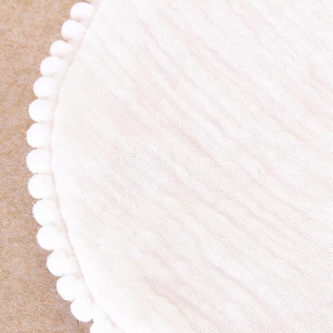 Nishine 6 PACK Muslin Baby Drooling Bibs for Unisex Boys Girls Cotton Absorbent Feedig Teething Bandana Drool Bibs Scarf Bibs