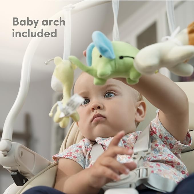 Baby High Chair Adjustable to 7 Different Heights - Foldable High Chairs for Babies and Toddlers - Silla para Comer de Bebe - Dark Grey