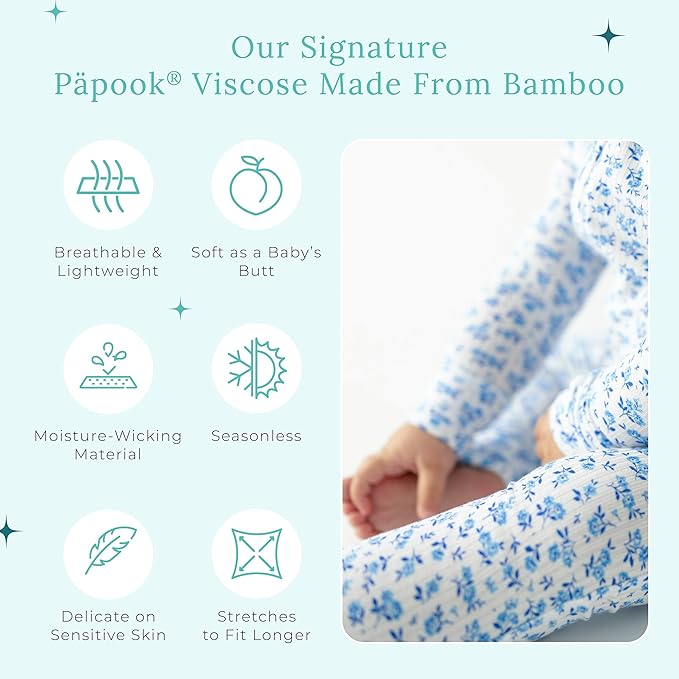 Posh Peanut Convertible Baby Sleepers - Girls Footless Baby Pajamas with 2 Way Zipper for Easy Diaper Changes