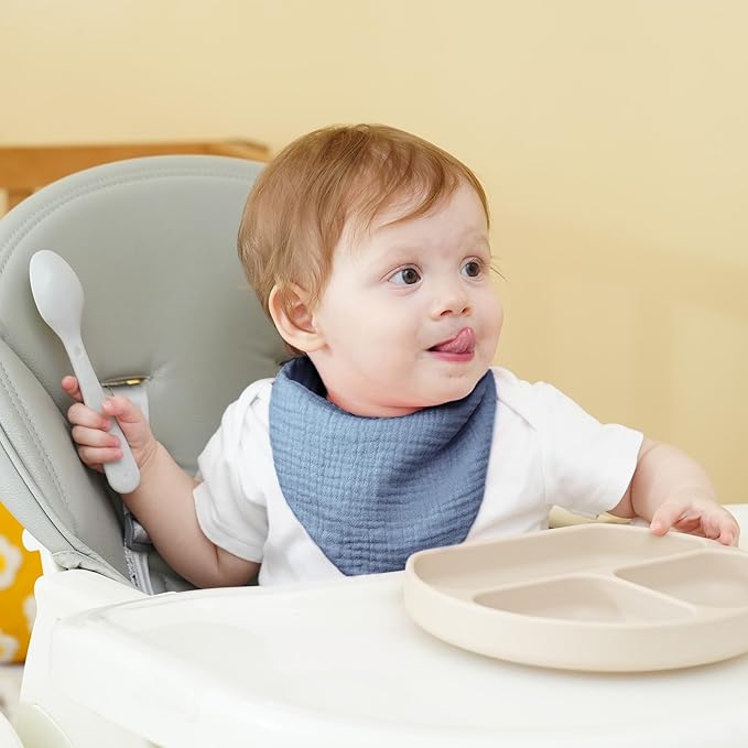 Muslin Baby Bibs Baby Drool Bandana Bibs for Baby Girls Boys Infant Newborn Toddler Drooling and Teething