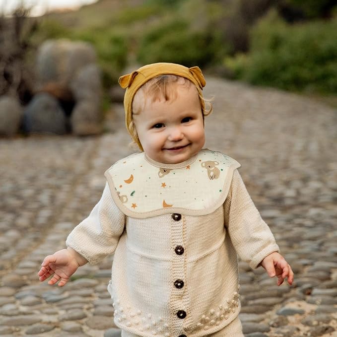 Baby Bibs Muslin Drool Teething Drooling Bibs for Baby Girl Boy Muslin Cotton