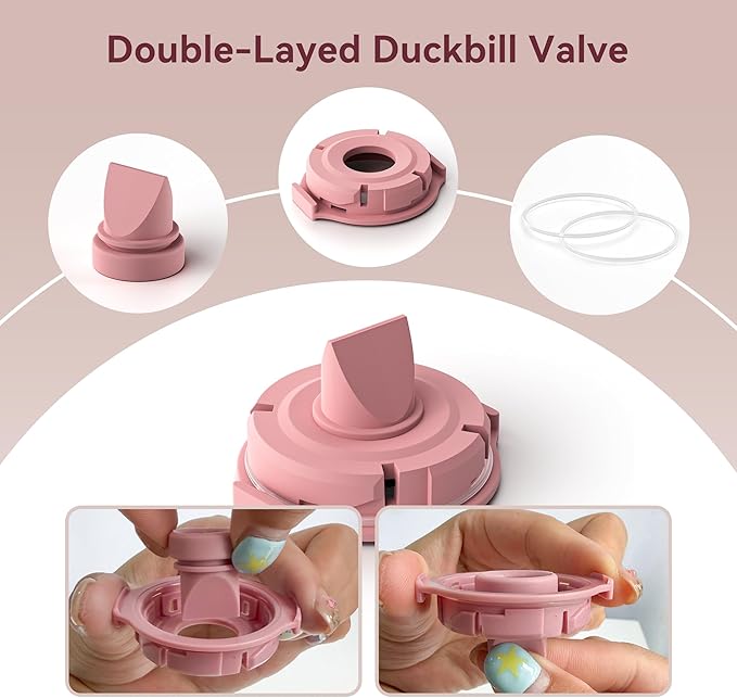 Replacement Pump Parts Compatible with Momcozy M9 Pump Parts Include 4PCS Duckbill Valves & 4PCS Diaphragms for momcozy m9 Replacement Parts (8PCS)