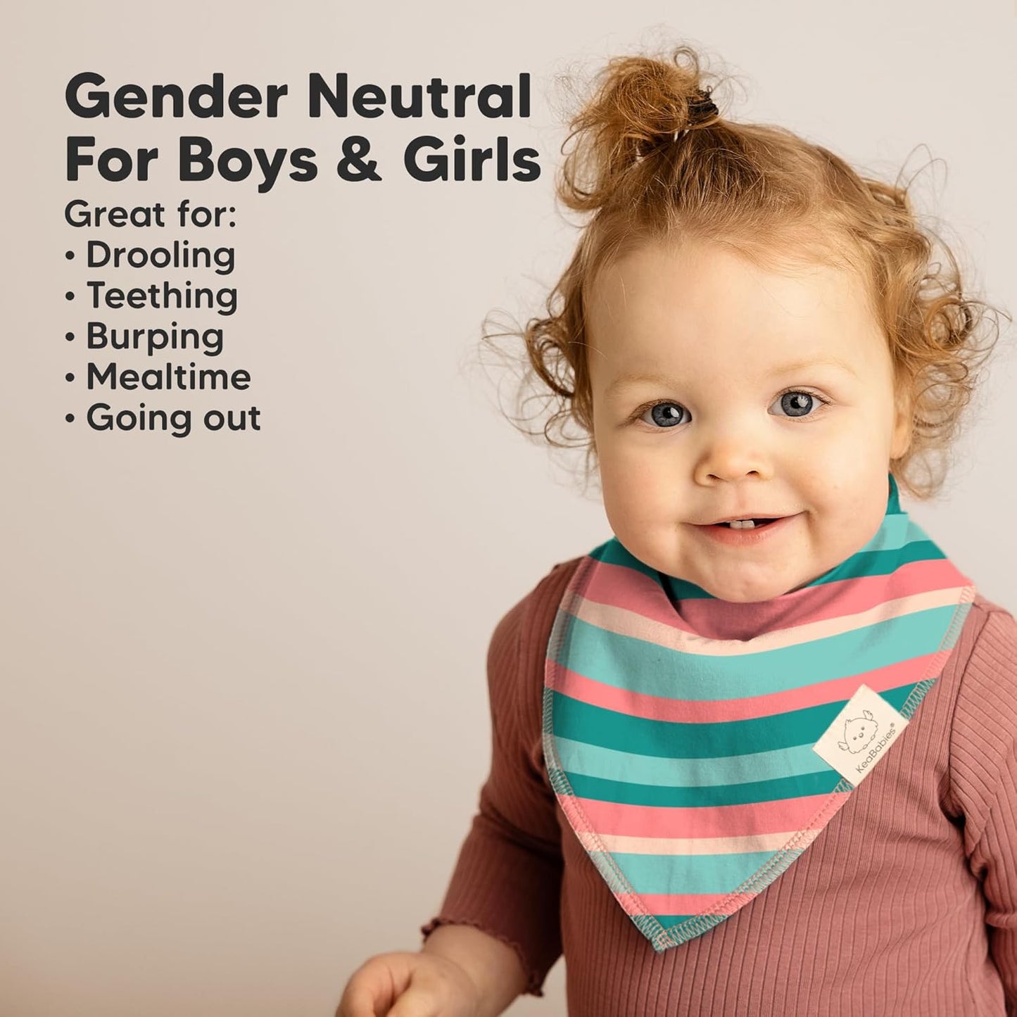 8-Pack Organic Baby Bandana Bibs for Boys, Girls - Super Absorbent Triangle Baby Bibs for Drooling and Teething Infant, 100% Cotton Extra Soft for Newborn, Infant 0-36 Months (Wildscape)