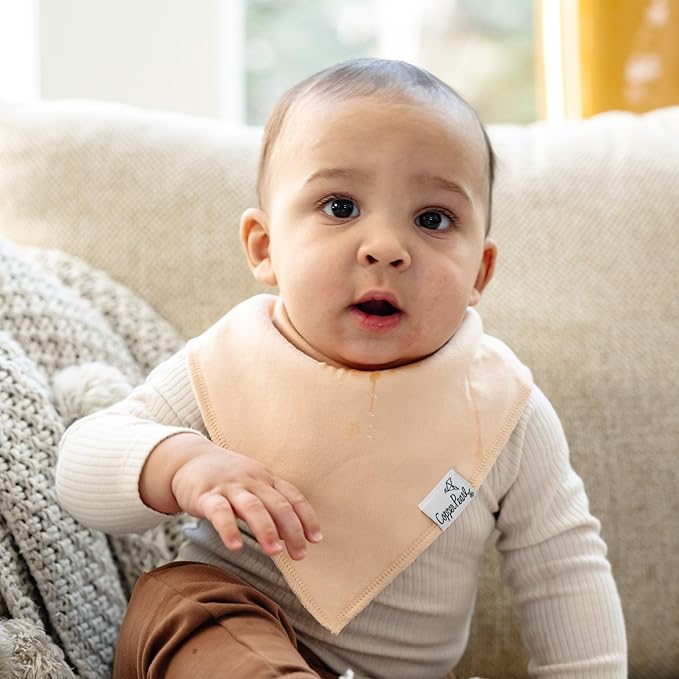 Baby Bandana Drool Bibs for Drooling and Teething 4 Pack Gift Set "Ryder" by Copper Pearl