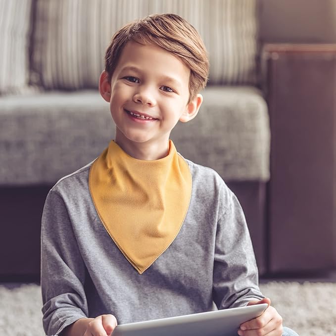 Adult Drool Bib for Special Needs, Large Elderly Bandana, Teen Bib for Women Men, Soft Absorbent Set for Kids