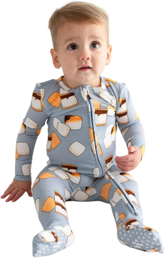 Posh Peanut Convertible Baby Sleepers - Girls Footless Baby Pajamas with 2 Way Zipper for Easy Diaper Changes