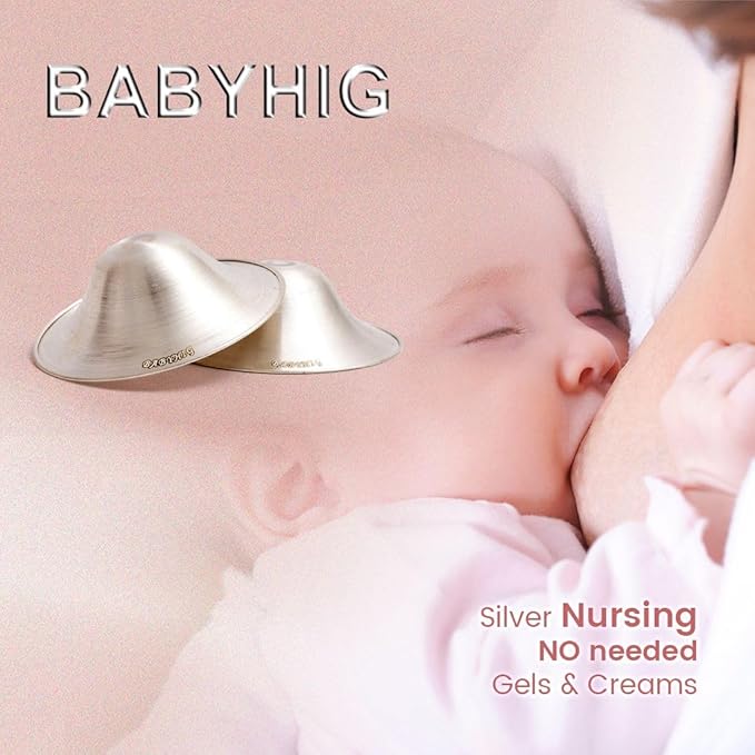The Orginal Silver Nursing Cups – Silver Nipple Shields for Breastfeeding - Nipple Guards Protector for Breastfeeding - Nipple Shields for Nursing Newborn – Nickel Free – 925 Silver