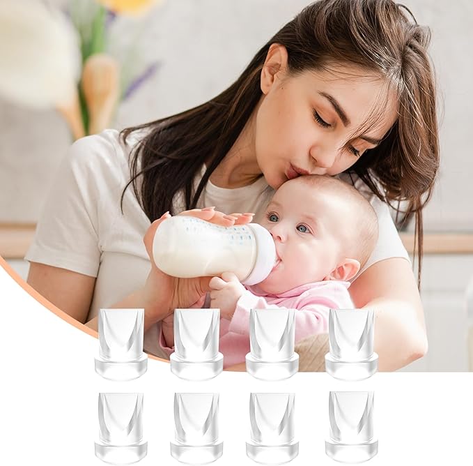 8Pcs Duckbill Valves Compatible with Momcozy M5 Wearable Breast Pump, Replacement Pump Parts Accessories for Momcozy V1/V2 Hands Free Breast Pumps, Same as Original Mom Cozy Parts
