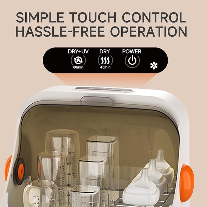 Baby Bottle Sterilizer and Dryer – UV Sterilizer 20L Large Capacity, Hot Air Drying, UV Sanitizer Box, No Need to add Water, No Need to Clean Regularly. Large Sterilizer for Nail Tools.