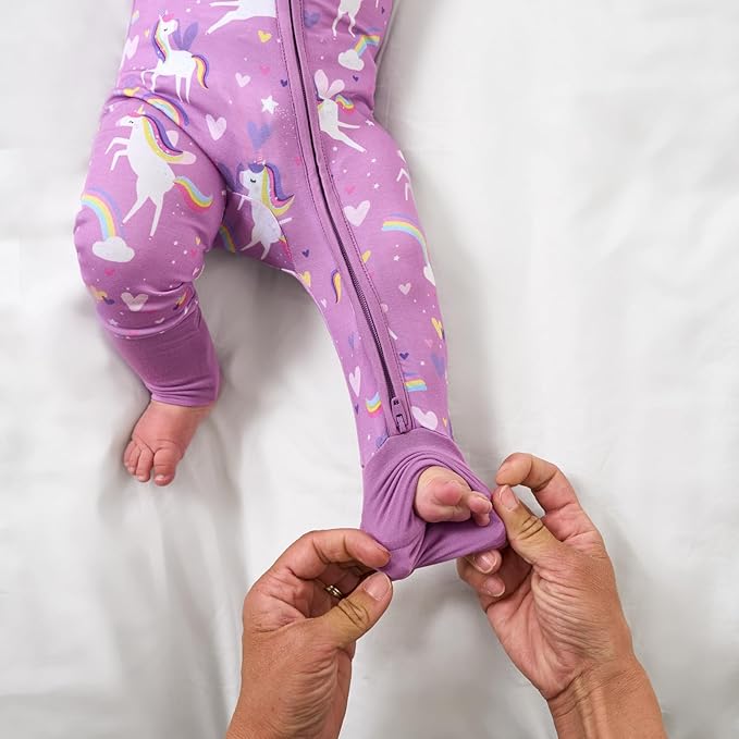 Little Sleepies Pajamas for Baby Boys & Girls, Viscose from Bamboo Baby Pajamas, Preemie & Newborn Sleepers, 2-Way Zipper PJs