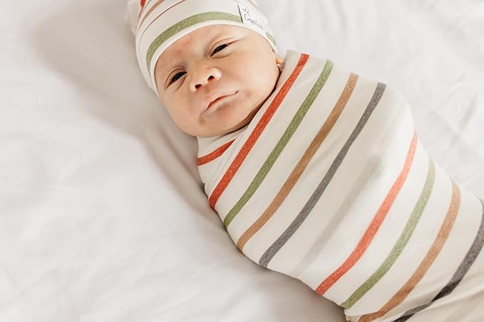 Copper Pearl Large Premium Knit Baby Swaddle Receiving Blanket Linus