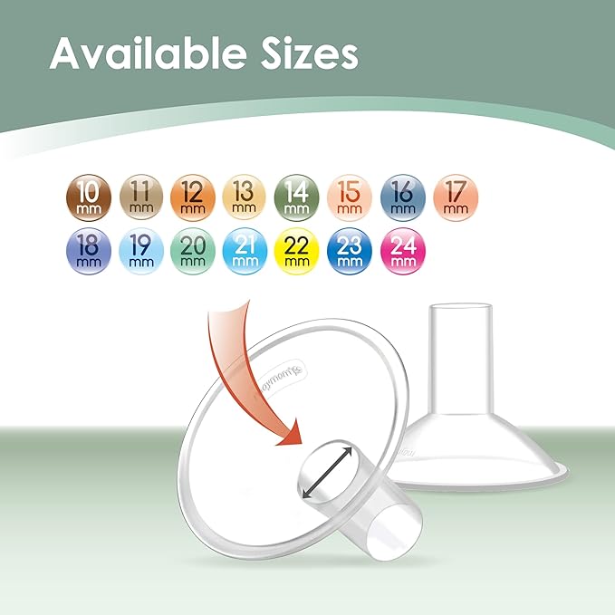 Maymom MyFit Crater Series 20 mm Two-Piece Design Small Breastshield Compatible with Medela Breast Pump Parts; Replace Medela Shields; Fit Flex Connector; 2pc
