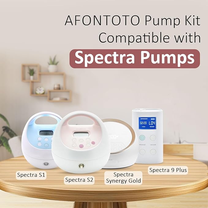 10PCS Breast Pump Parts Compatible with Spectra S2 Spectra S1, 6 Pack Silicone Duckbill Valve & 4 Pack Silicone Diaphragm for Spectra Breastpump Parts, Not Original Spectra Replacement Accessories