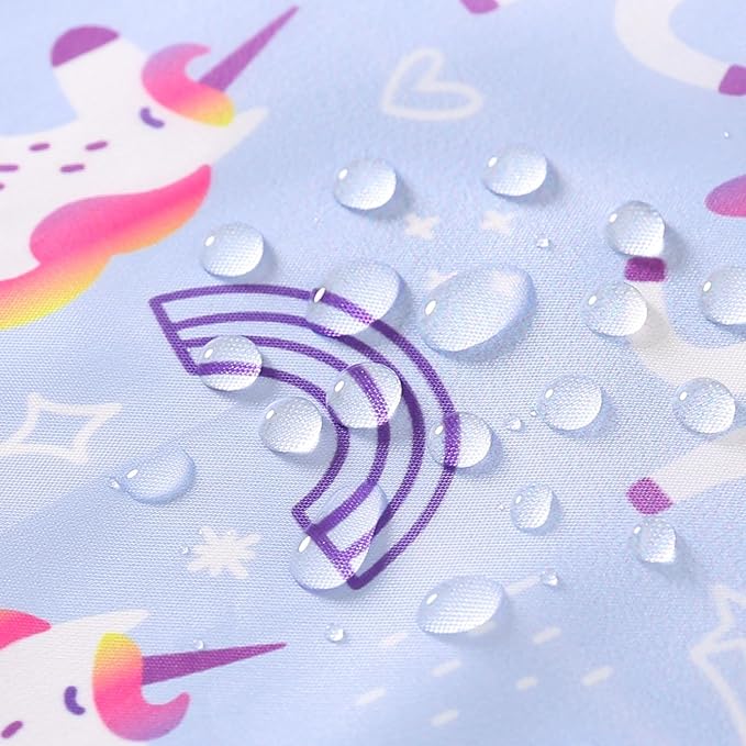 Long Sleeved Bibs, Pack of 5,Lightweight Waterproof Shirt Bibs for Baby Toddler 6-30 Months