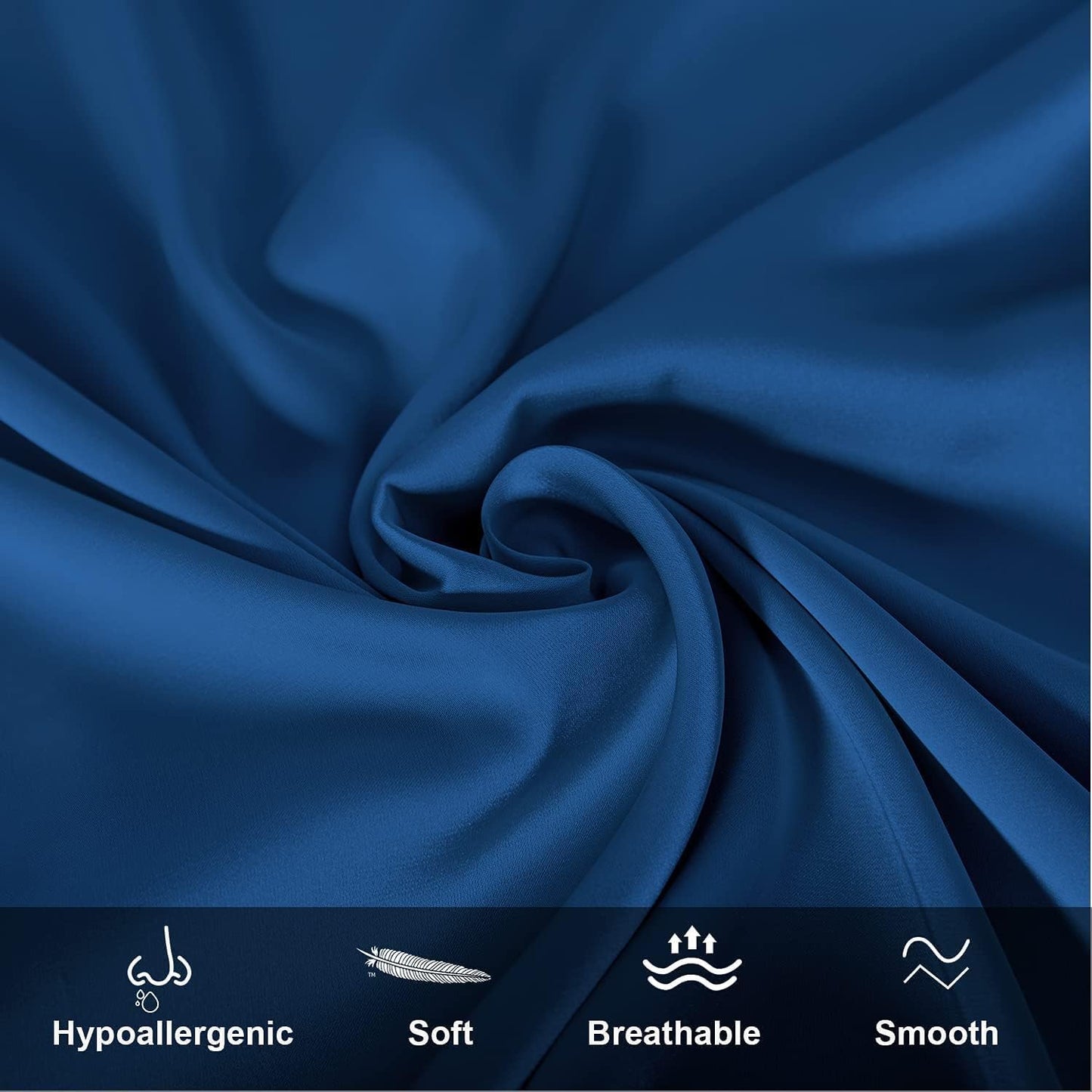 Mulberry Silk Pillowcase for Hair and Skin,Toddler Size Kids Silk Pillow Case with Hidden Zipper,Allergen Proof Dual Sides Soft Breathable Smooth Silk Pillow Cover(Toddler,Gem Blue)