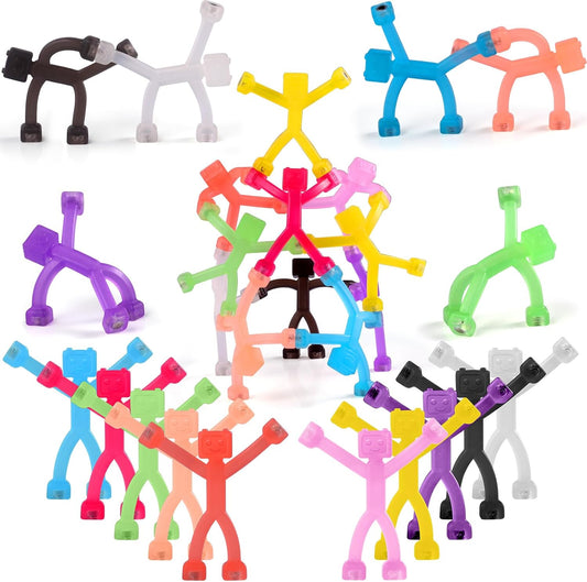 24 PCS Magnetic Travel Toys for Kids, Creative, Portable and Educational, Magnetic-People-Magnet-Men: Cute Robot & Funny Magnets, Small Fidget Toys for Classroom Prizes, Easter Egg Stuffers, Office
