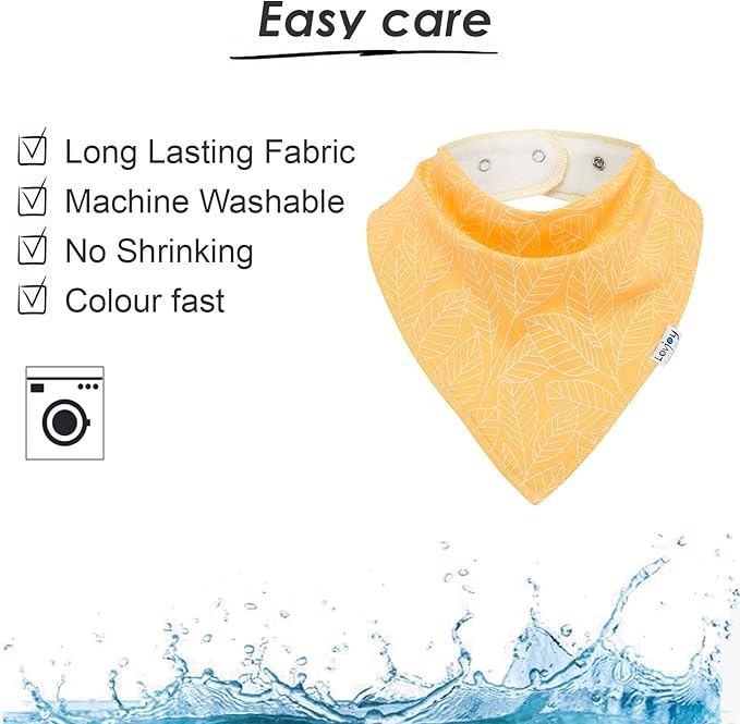 Lovjoy Large Bandana bibs - Special Needs Bibs - For Older Children, Youth and Adults - Practical, absorbent and Stylish