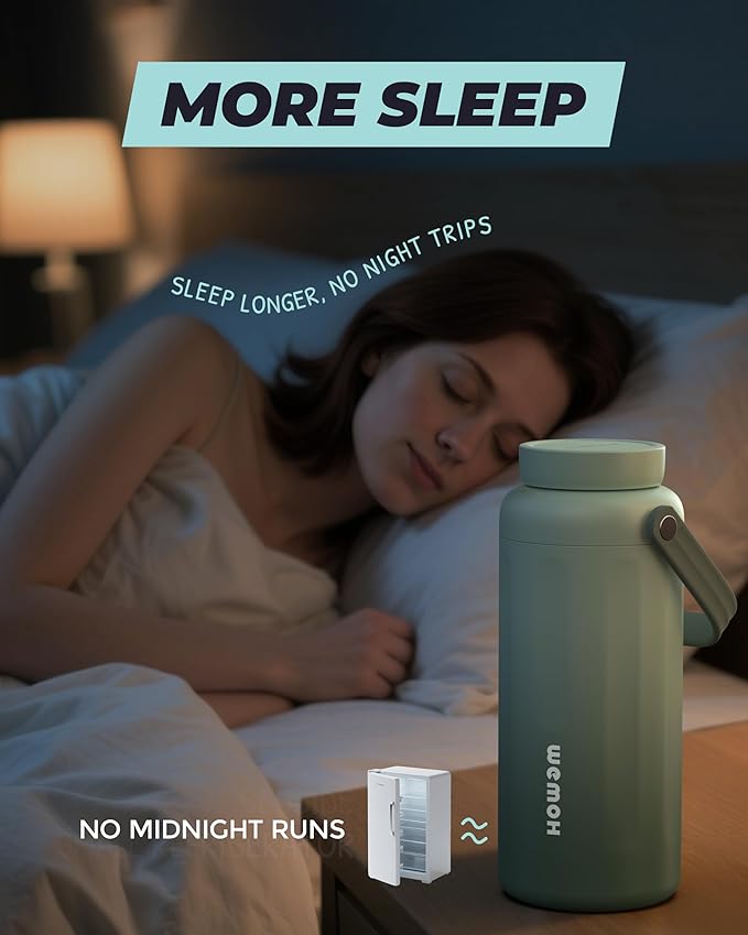 Breast Milk Cooler Bottle-24H Double-Layer Cooling, TSA Approved, 2 Leakproof Bottles & Ice Packs, (Non-Toxic BPA) for Travel, Work, Night Pumping, Gift for New Moms (Green)