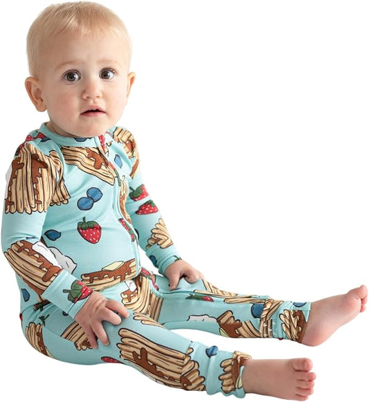 Posh Peanut Convertible Baby Sleepers - Girls Footless Baby Pajamas with 2 Way Zipper for Easy Diaper Changes