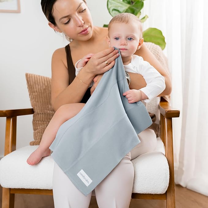 Comfy Cubs Baby Burp Cloths Set (Pack of 6) - Large, 6-Layer, Ultra Absorbent 100% Cotton for Infant Spit-Up, Drool, and Messes - Soft, Gentle, Thoughtful New Born Baby Gifts, Multi Boy