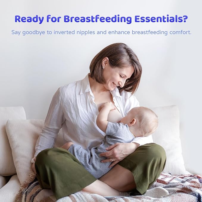 Electric Nipple Corrector for Flat or Inverted Nipples, Portable Nipple Pump, Inverted Nipple Puller, Rechargeable Nipple Puller Sunken and Shy Nipples - 4PCS