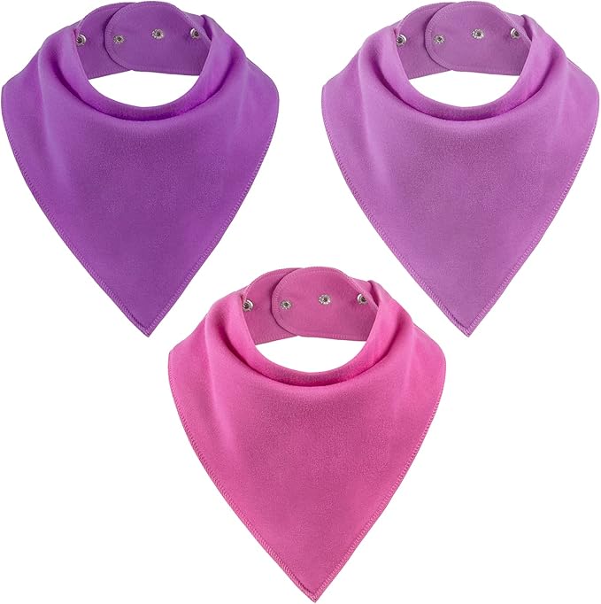 Adult Drool Bib for Special Needs, Large Elderly Bandana, Teen Bib for Women Men, Soft Absorbent Set for Kids