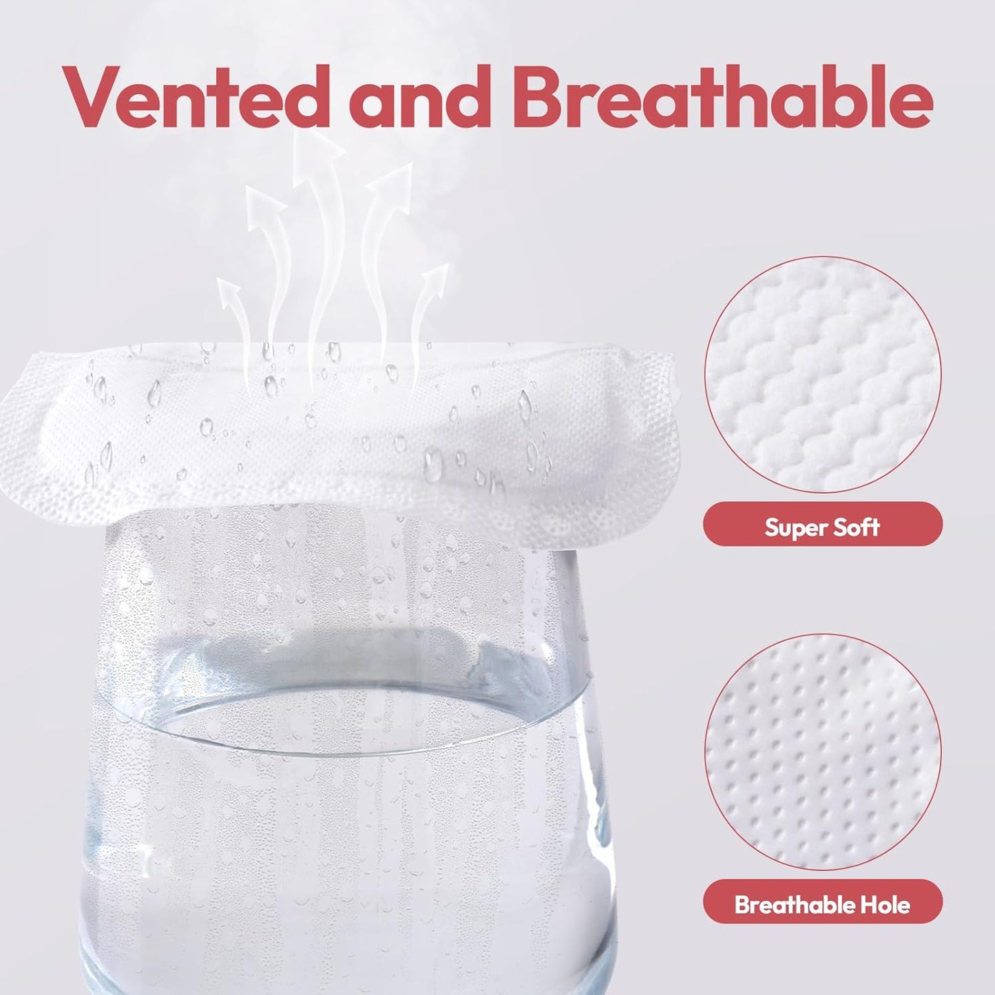 NCVI Disposable Ultra-Thin Nursing Pads 110 Count, Highly Absorbent Breast Pads for Leaking Milk, Breathable Nipple Pads for Breastfeeding, Soft and Stay Dry, Essentials for Nursing Moms