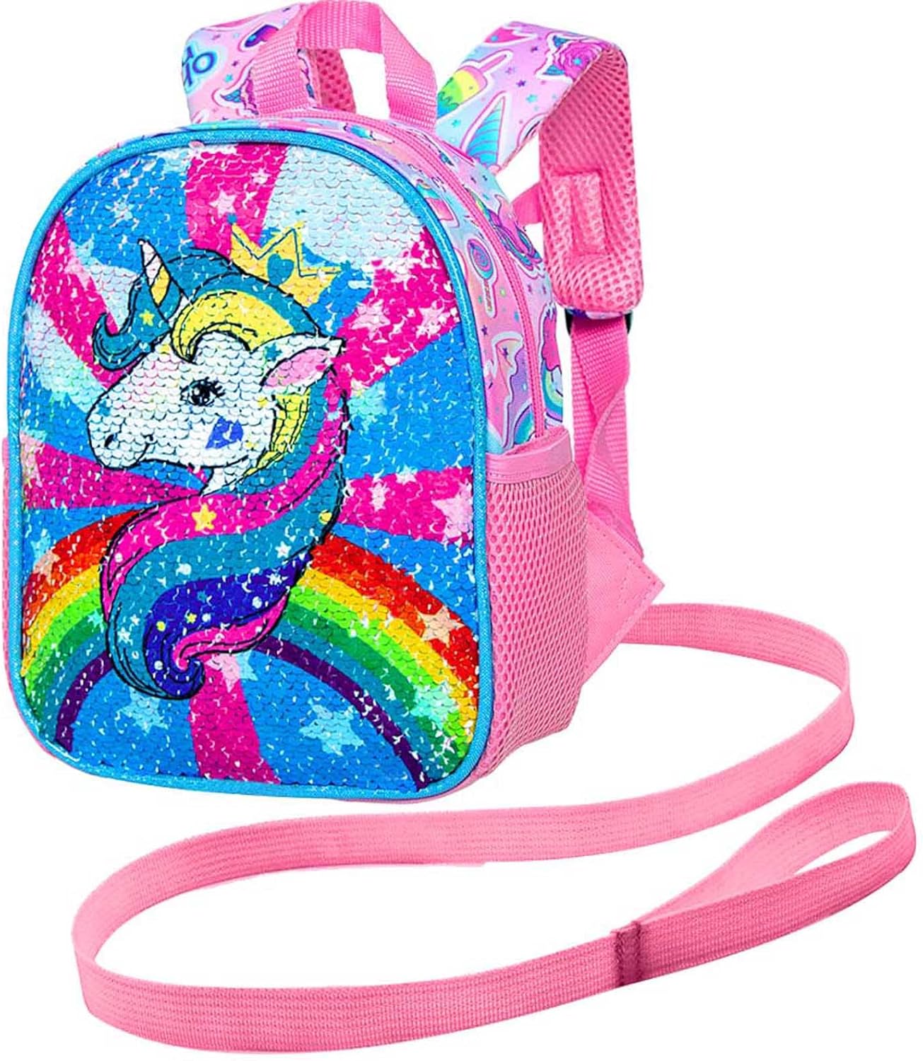 gxtvo Toddler Backpack Leash, 9.5" Kids Safety Leashes Bookbag for Children Boys Girls - Unicorn/Butterfly/Mermaid/Dinosaur