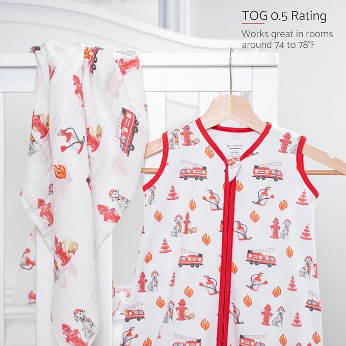 LollyBanks Baby Sleep Sack, 100% Cotton Wearable Blanket 2-Way Zipper Sleep Sacks