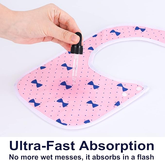 Baby Bibs Soft and Absorbent Organic Cotton Bandana Drool Bibs Set for Boys Girls Newborn 0-36 Months