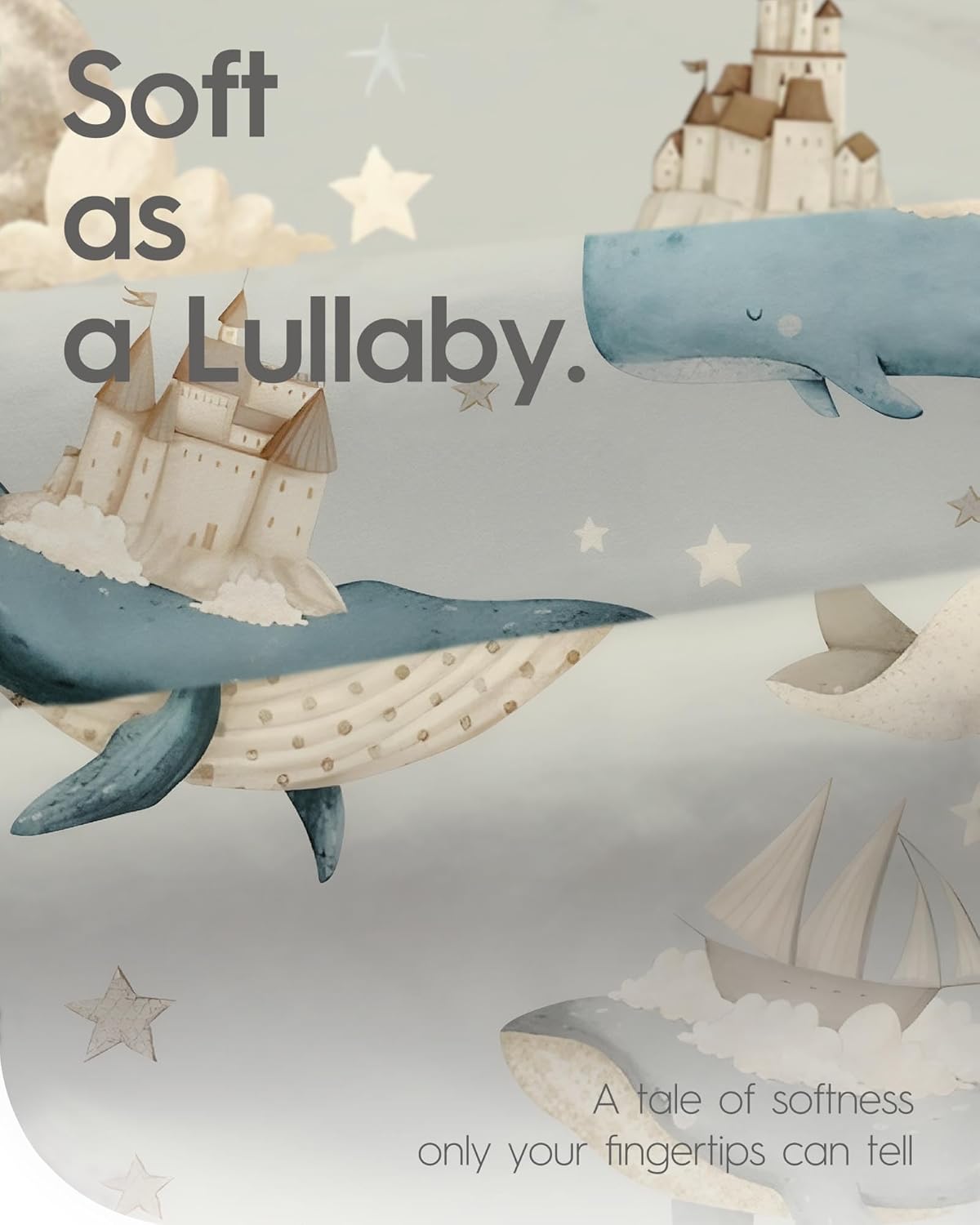 Premium Fitted Baby Boy Crib Sheets for Standard Crib Mattress - Ultra-Soft Jersey Knit Crib Mattress Sheet, Safe and Snug, Durable, Stylish Crib Sheet, 28''x52''x9'' Extra Deep Pocket (Whale Dreams)