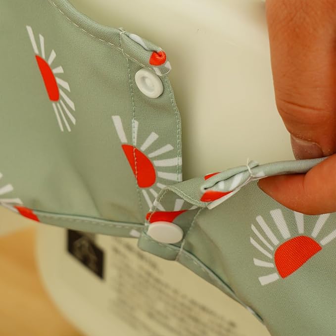 Long Sleeve Baby Bib - Mess-Proof Feeding Bibs for Babies - Adjustable, Waterproof, and Highchair/Table Attachment