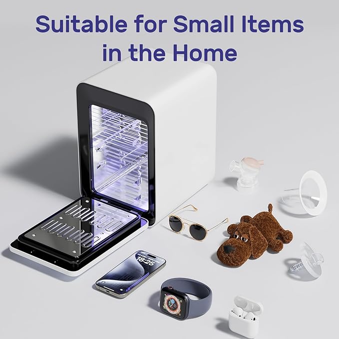 NCVI 12L UV-Light Baby Bottle Dryer Pro for Infant Must Have Can Hold 12 Baby Bottles, Baby UV Household Box Cabinet for Baby Pacifiers/Silicone Teether Toys/Breast Pump Parts