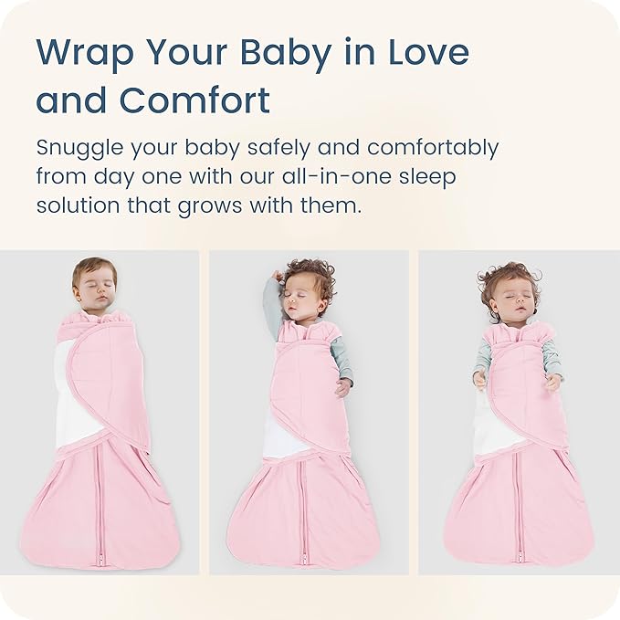 Newborns Swaddle Sleep Sack 0–3 Months, 1.0 TOG Baby Blanket for Newborns, Soft Sleeping Bag for Infants