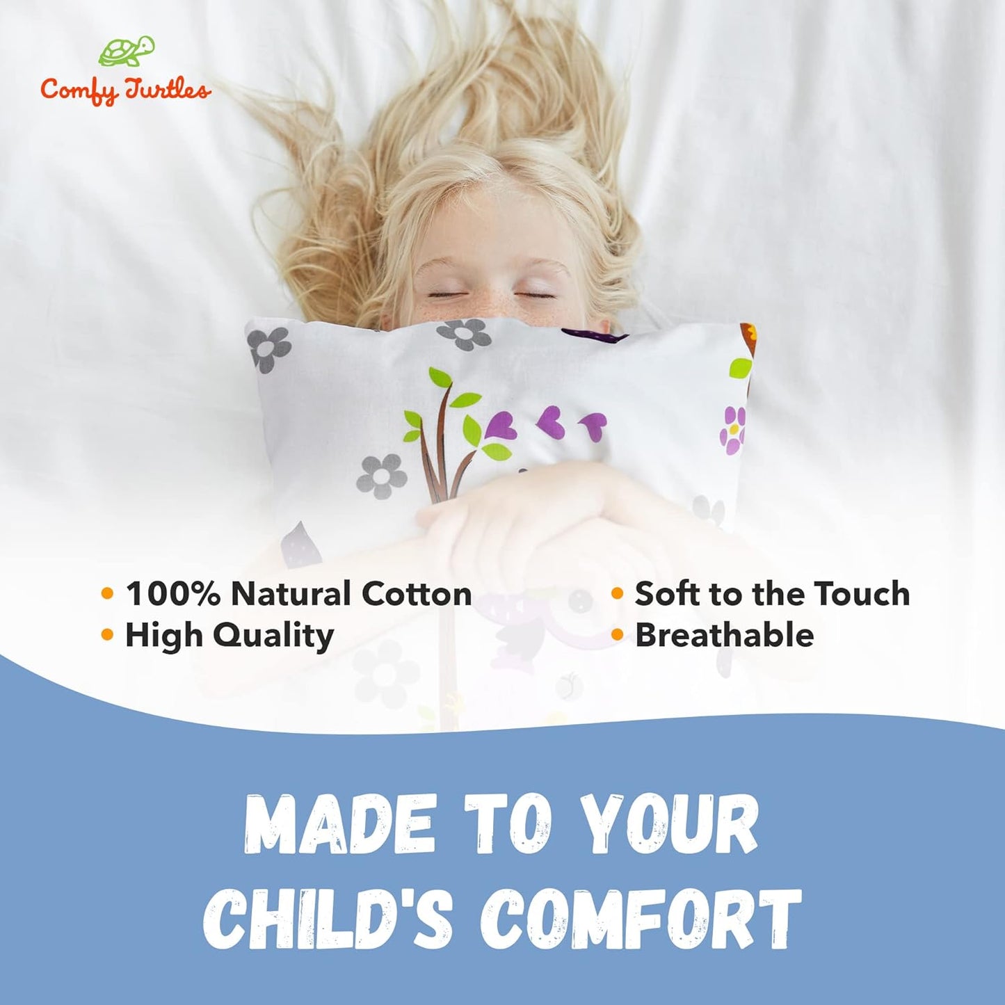 13x18 Toddler Pillowcase Owl - Cotton Toddler Pillowcase for Children, Woodland Animal Travel Pillow Case, Baby Girl Baby Boy Owl Pillow - Mauve Owls