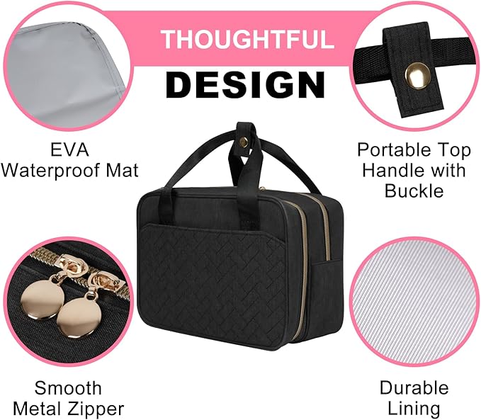 Wearable Breast Pump Bag with Insulated Breastmilk Cooler - Compatible with Momcozy/Willow/Elvie/Spectra/Medela, Portable Pumps Carrying Case with Waterproof Mat for Working Mom