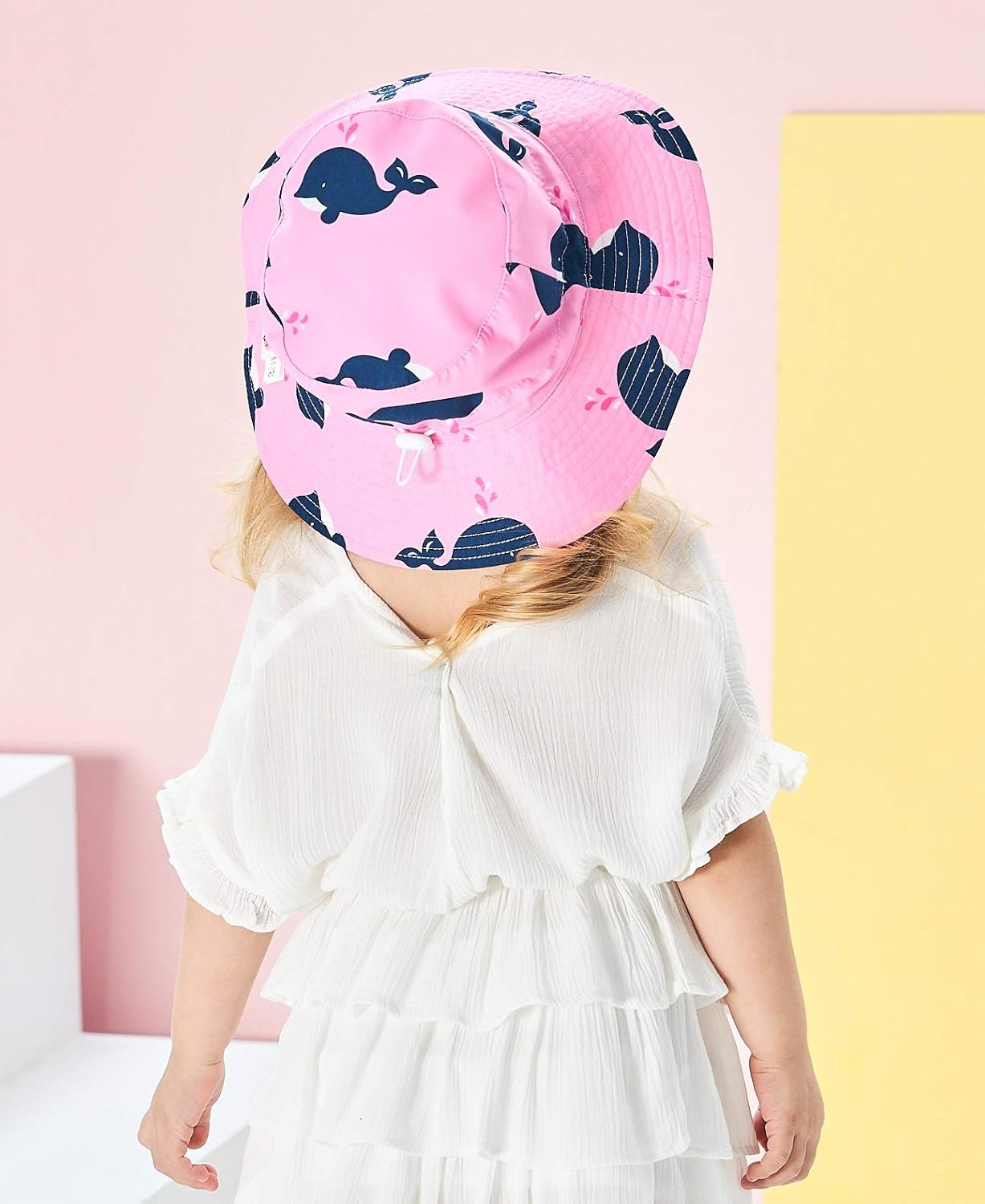 Home Prefer UPF50+ Wide Brim Sun Hat Boys Girls Sun Protection Hat Zoo Beach Swim Safari Bucket Hat for Baby Toddler Kid