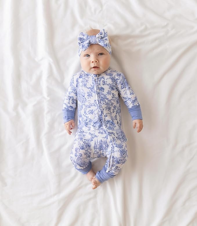 Posh Peanut Convertible Baby Sleepers - Girls Footless Baby Pajamas with 2 Way Zipper for Easy Diaper Changes