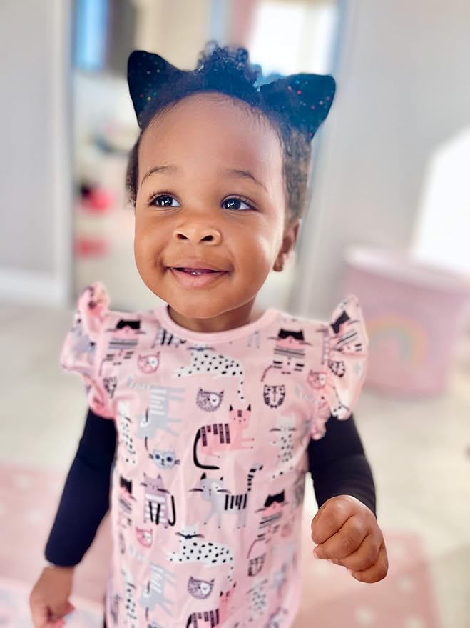 BapronBaby Kitty Bapron - No Neck Tie Safer Bib for Baby & Toddler - Soft Waterproof Stain Resistant - Machine Washable - Sz Preschool 3-5yrs