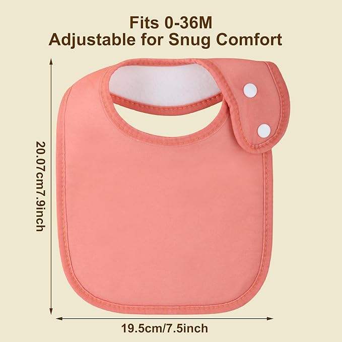 Baby Bibs Soft and Absorbent Organic Cotton Bandana Drool Bibs Set for Boys Girls Newborn 0-36 Months