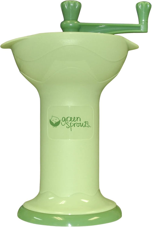 green sprouts Fresh Baby Food Mill - Easily Purees Food for Baby, Separates Seeds & Skins, Compact Size, No Batteries or Electricity Needed, Dishwasher Safe