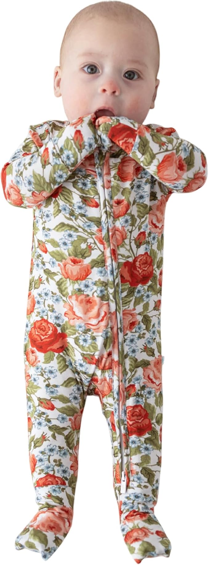 Posh Peanut Convertible Baby Sleepers - Girls Footless Baby Pajamas with 2 Way Zipper for Easy Diaper Changes