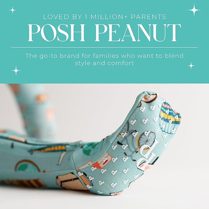 Posh Peanut Convertible Baby Sleepers - Girls Footless Baby Pajamas with 2 Way Zipper for Easy Diaper Changes