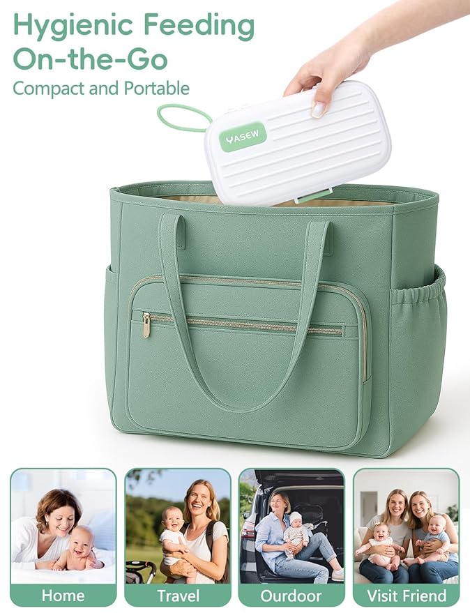 Electric Baby Bottle Brush Cleaner, Baby Travel Bottle Cleaner Kit- 2000mAh Rechargeable Silicone Brush, Drying Rack, Compact Storage Box, 360° Efficient Cleaning Bottle Brush for Home & On-The-Go