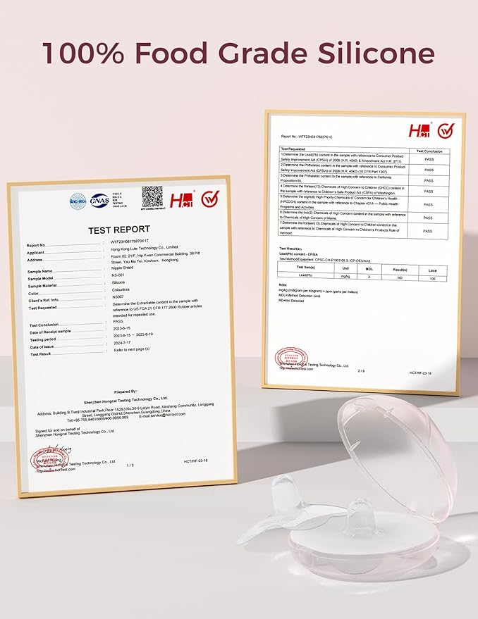 Momcozy Nipple Shield, Floral Contact Nipple Shield for Breastfeeding Moms with Flat or Inverted Nipples